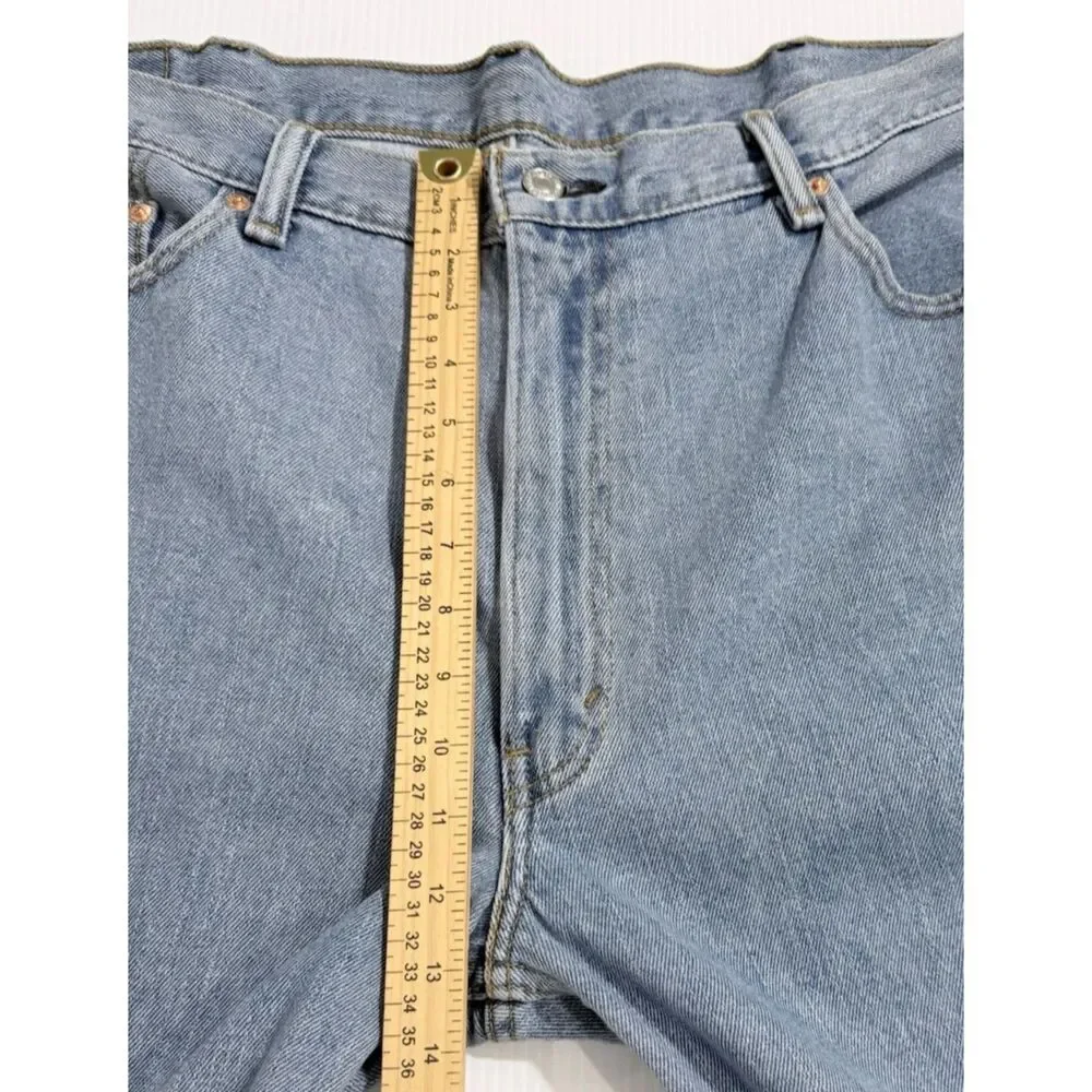 Levis 550 Relaxed Fit Tapered Jeans Light Wash Classic Denim Men's 42x30